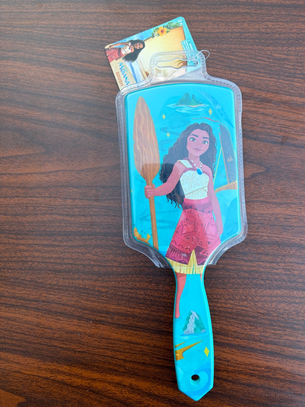 Disney Moana Paddle Hair Brush Detangling Brush New with Tag